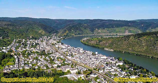 Rundwandertouren am Mittelrhein sind besonders in der Region Bopparder Hamm bei Boppard sehr beliebt.